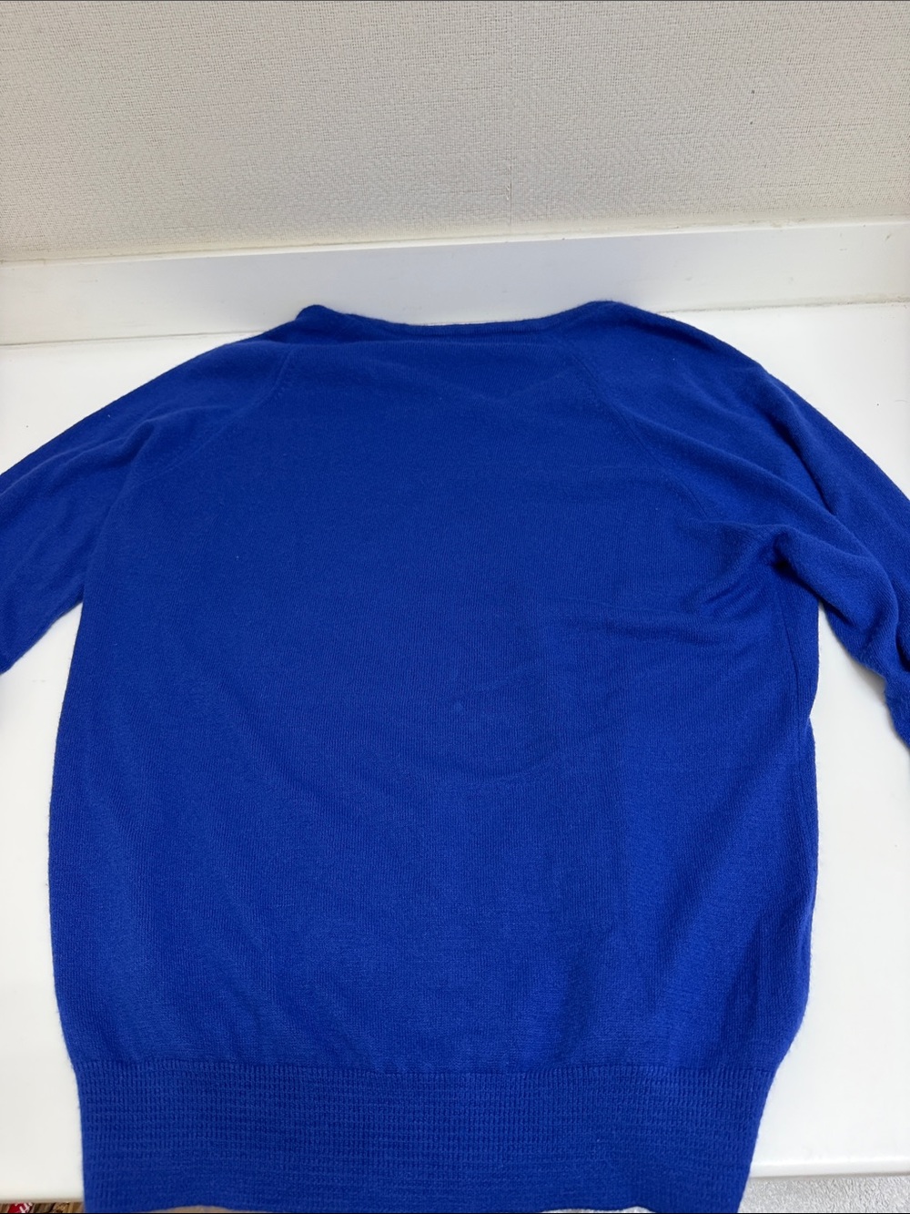 Christian Dior Classic Men's V-Neck Sweater - Royal Blue - Picture 5 of 5